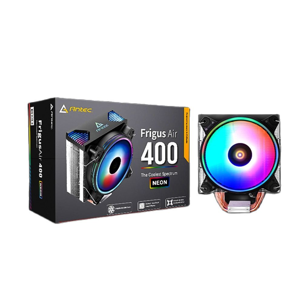 Antec A400 RGB CPU Cooler with 4 Heatpipes for LGA 1151 1150 1155 1156 AM4 AM3 GPU Computer Water Cooling System Waterblock
