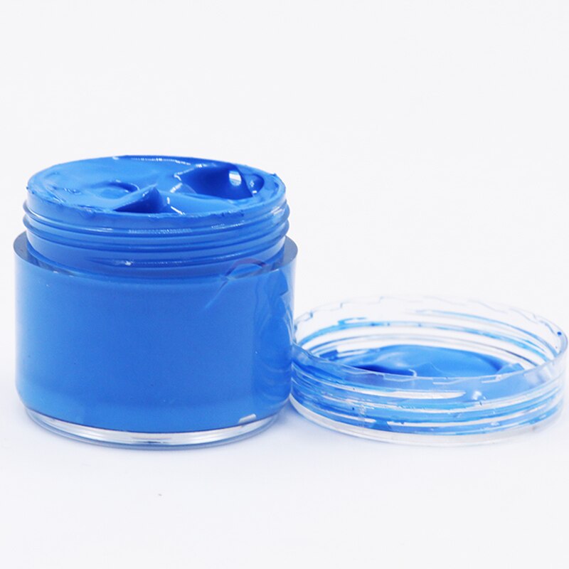 Zeeblauwe 30ml leerkleurpasta, gebruikt voor leren tassen, banken, schoenen, kleding om de kleur te herstellen, gebruik