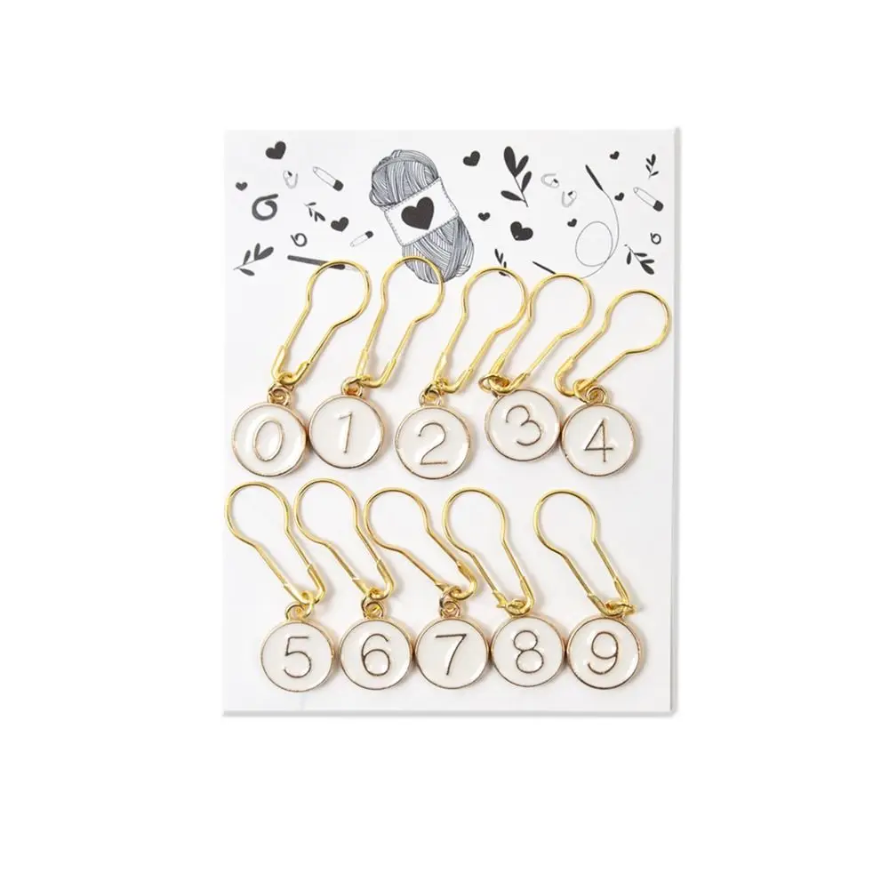 Flower Stitch Markers, Alloy Enamel Crochet Stitch Marker Charms Locking Stitch Marker DIY Handmade for Knitting: light green