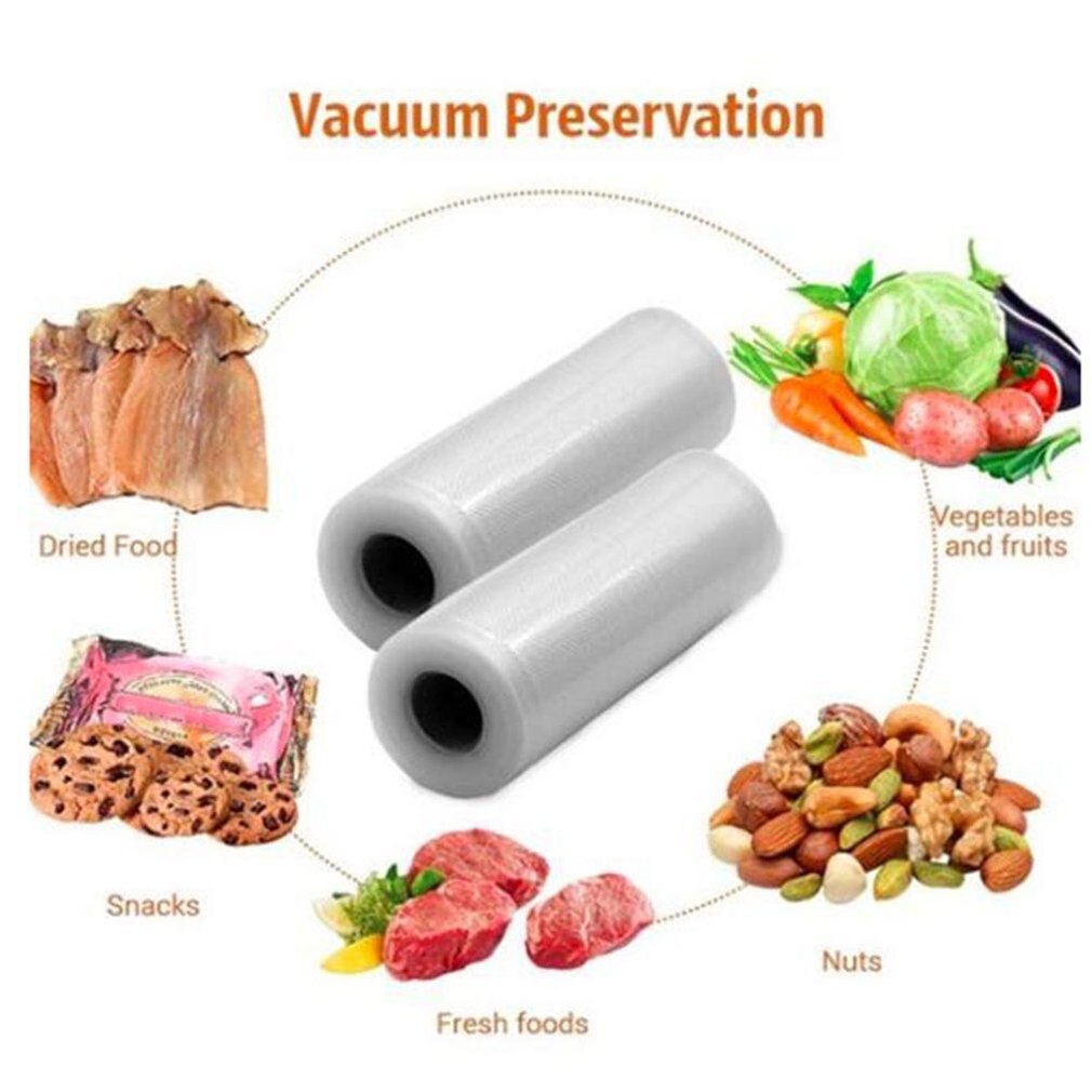 10 rotoli rotoli per imballaggio sottovuoto sacchetti sottovuoto per sottovuoto sacchetti per la conservazione degli alimenti sacchetti per alimenti film estensibile per la conservazione degli alimenti