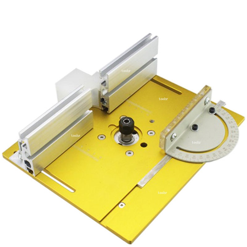 Router Table Insert Plate For Woodworking Benches Table Saw With Miter Gauge Guide Aluminium Profile Fence Sliding Brackets