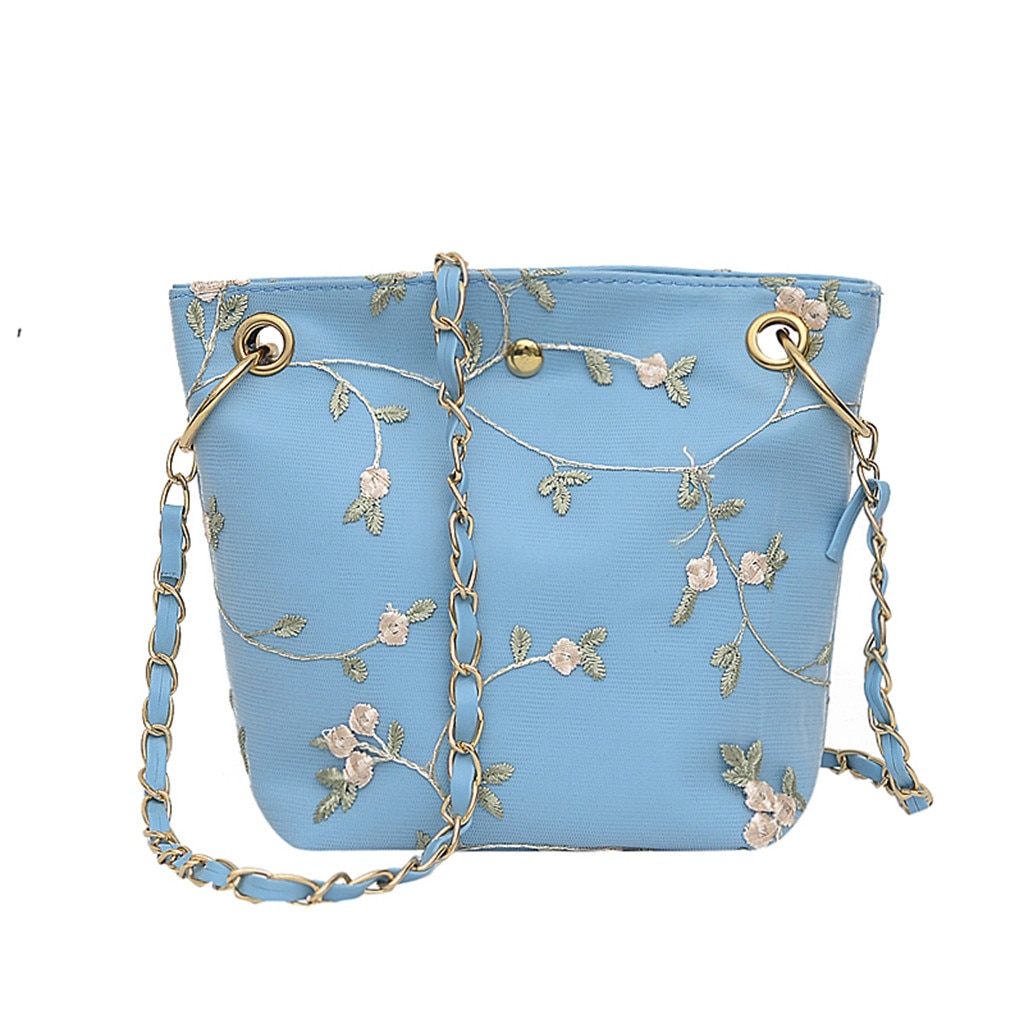 Women's Messenger Bags Handbag Women Beach Lace Embroid Bucket Bag Leather Clutch Square Crossbody Bag Lady Shoulder Bag Purse: D