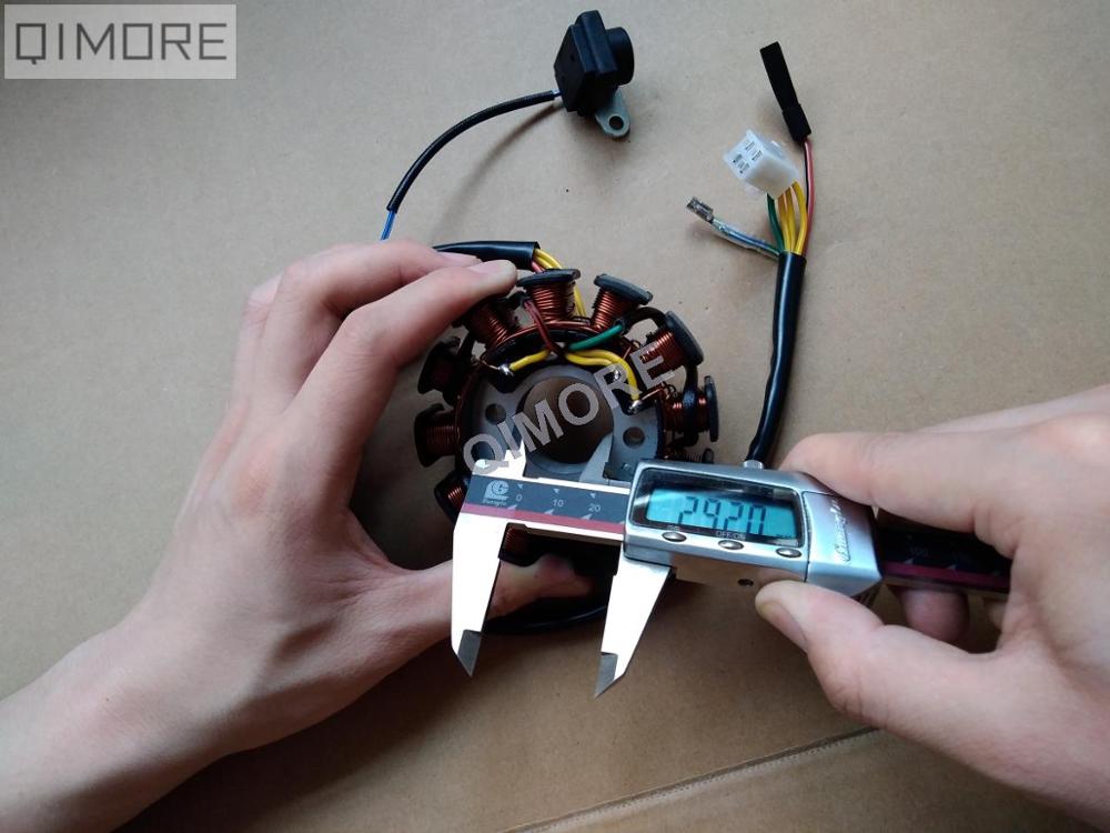 3 phrase DC fired 11-coil 6-wire magneto stator for Scooter Moped ATV Go Kart GY6 125 GY6 150 cc 152QMI 1P52QMI 157QMJ 1P57QMJ
