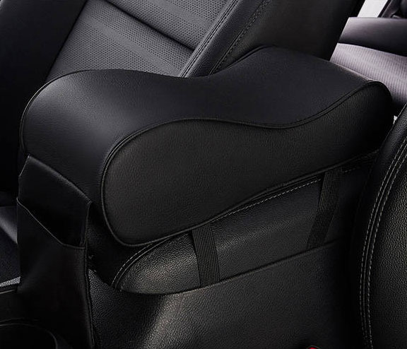 Universal Car Armrest PU Leather Pad Auto Armrests Car Center Console Arm Rest Seat Box Pad Vehicle Protective Car Styling: black