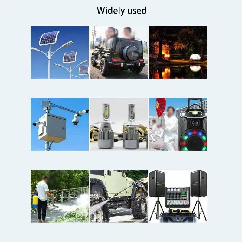 The latest 12V lithium-ion battery, DC12V 40Ah AC rechargeable battery, multi-purpose high-capacity outdoor mobile battery