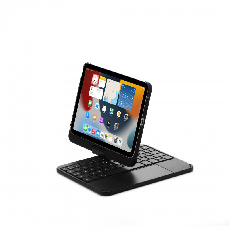 Beskyttende etui til ipad mini 7 med bluetooth-tastatur, 360- gradere rotasjon med berøringsskjerm, mini 6- tastatur med regnbuefarge og 8.3 i