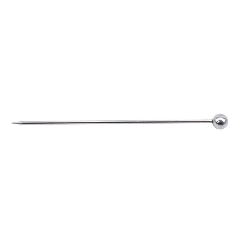 Cocktail Pick Cocktail Stick Stainless Steel Fruit Sticks Drink Stirring Sticks Martini Picks Circle Ball Hat Shape Accessories: Round Ball