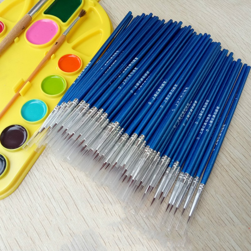 Juego de pinceles profesionales de marta cibelina, set de 10 unidades de pincel de acuarelas acrílicas en miniatura con detalles de 7 pincel para pintar con acrílico