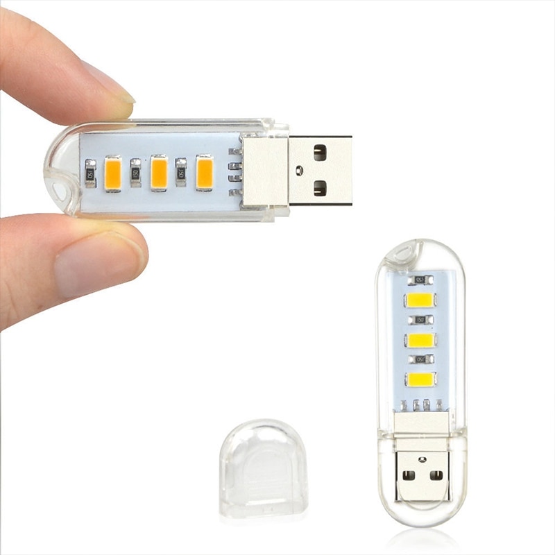 Mini Usb Nachtlampje Led Boek Lights Lampen Camping Lamp Laptops Computer Notebook Mobiele Oplader Lezen Lamp