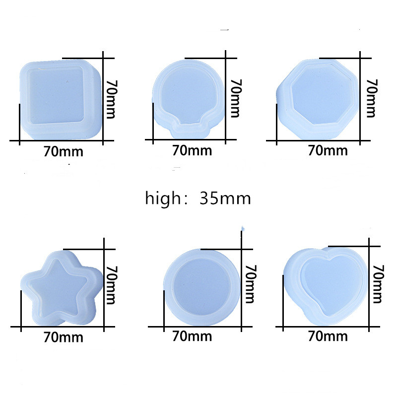 Diy silikonowa forma do słoika na świece, żywica, naczynie z sosem, małe naczynie na płatki, forma z żywicy, słoik na świece, pudełko na biżuterię, rękodzieło, wystrój domu
