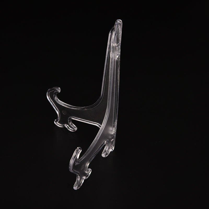 10 inches Clear Transparent Display Easel Stand Plate Bowl Picture Frame Photo Pedestal Holder