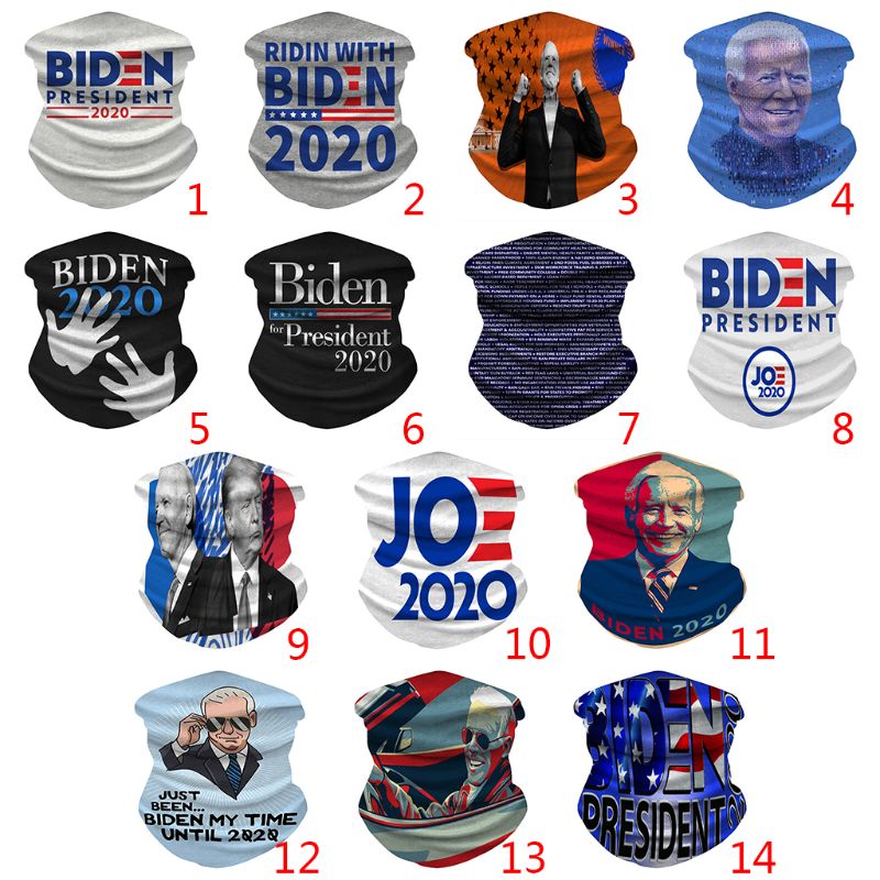 Joe biden bedrukt gezichtsmasker halve zon stofbescherming sjaal 3d print  x3uf
