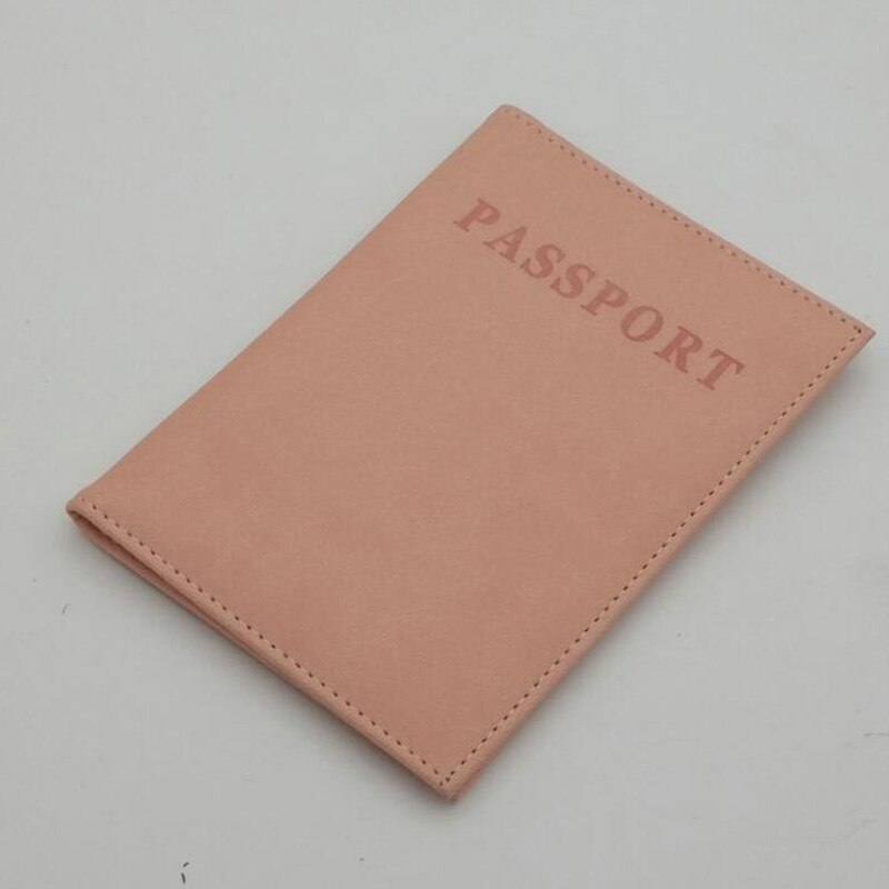 PU Leer Vrouwen Paspoort Cover Roze Wereld Universal Travel Paspoort Ticket Houder Cover op Het Paspoort Case Paspoort Pouch: Roze