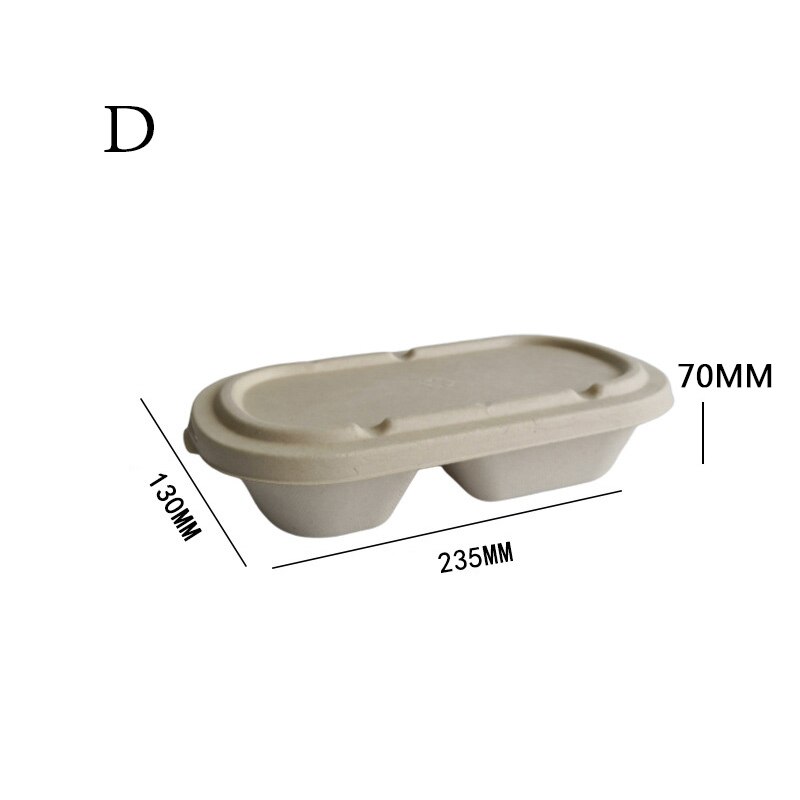 10pcs Disposable Lunch Box Eco-Friendly Lunch Box Food Container Vegetable Salad Takeaway Packing Box Microwave Lunch Boxes: D