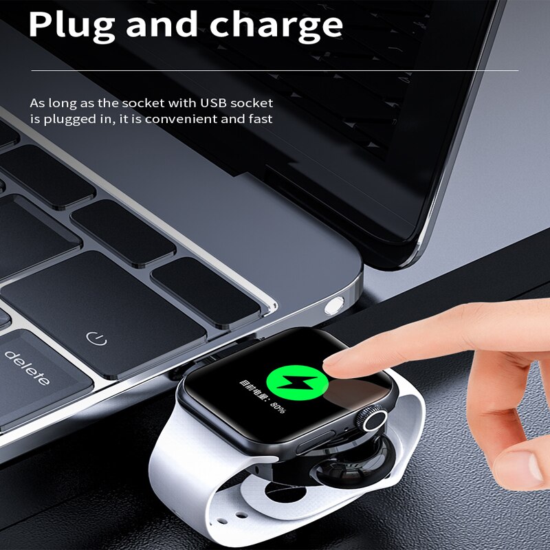 Draadloze Oplader Voor Smart Iwatch 5 4 Opladen Dock Station Fast Charger Kabel Voor Apple Horloge Serie 5 4 3 2 1 Opladen
