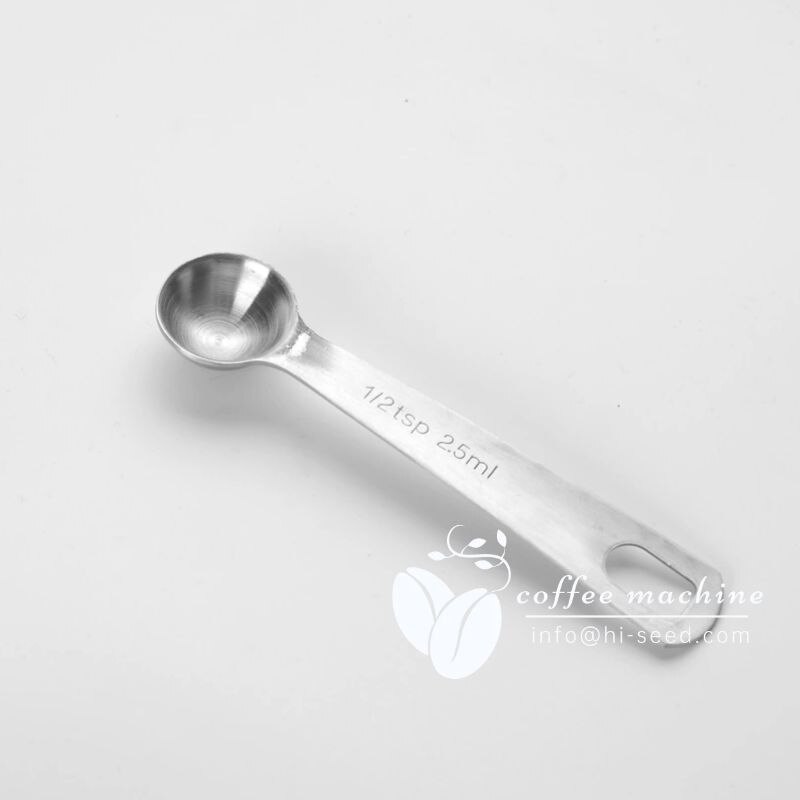 Baked stainless steel measuring spoon four-piece measuring cup commercial kitchen tools about 384 grams milk tea shop supplies: 2.5ml