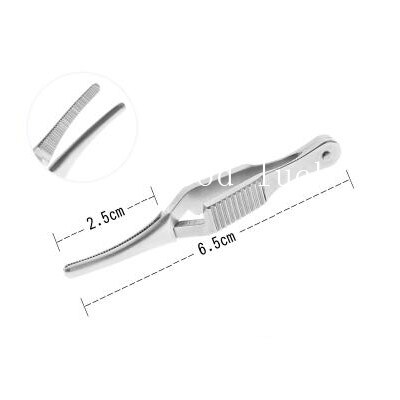 Arteriell venøs fastklemming av rustfritt stål mikro-enhet clip-down enhet midlertidig blokkerende klips hemostase arterie hemostat verktøy: 6.5