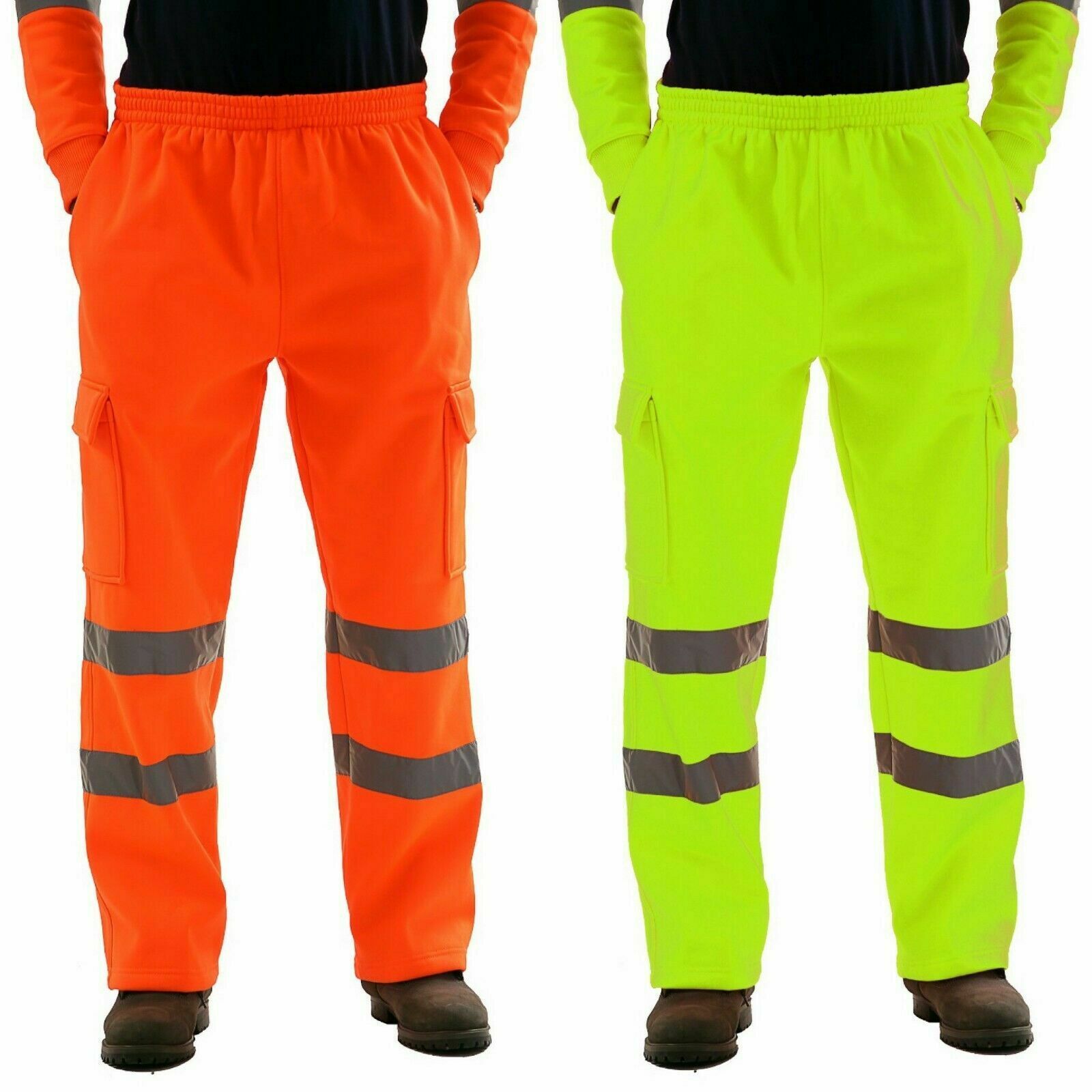 Ropa de trabajo informal de otoño para hombre, pantalones con banda en el tobillo con rayas reflectantes, novedad de 2023