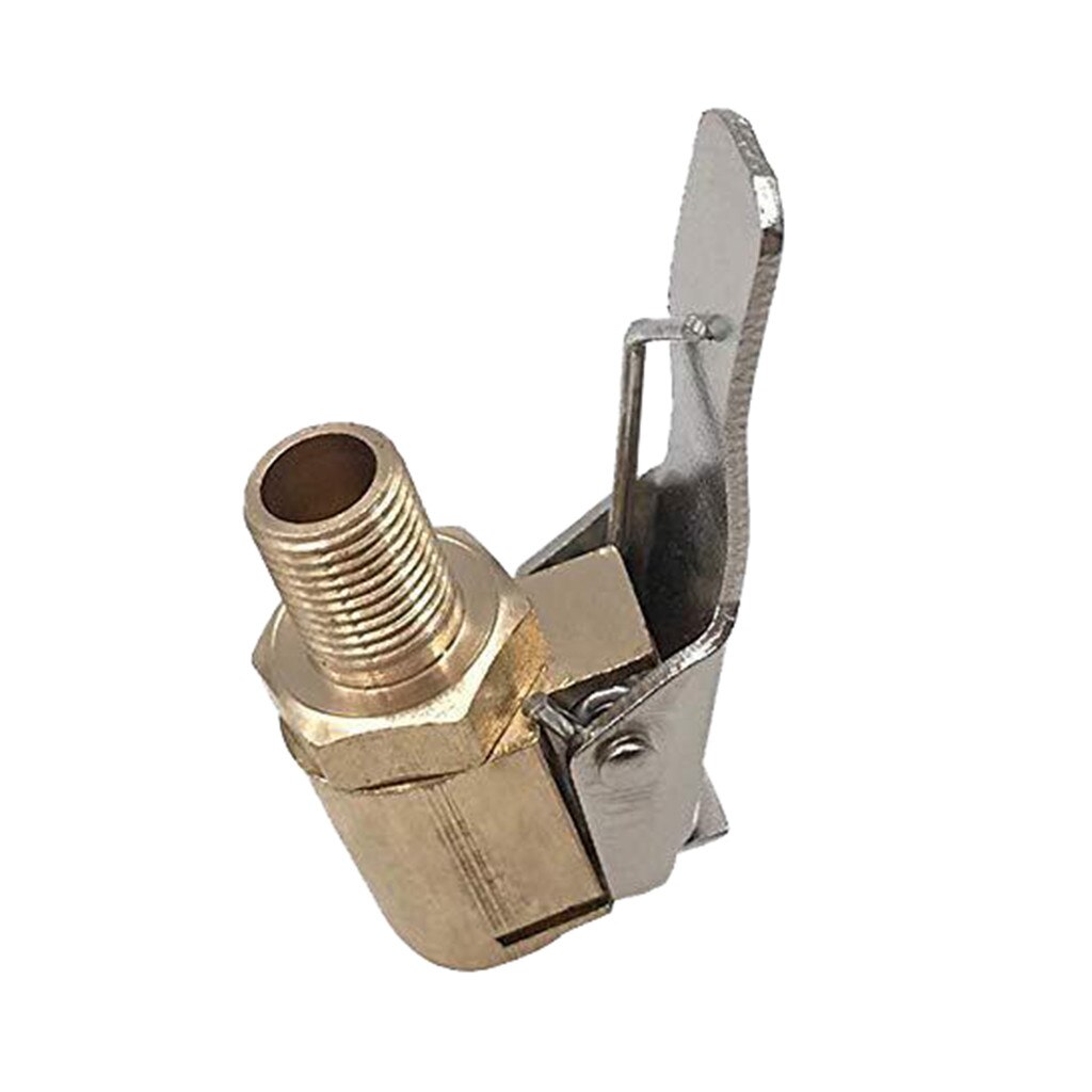 1PC Car Auto Brass 8mm Tyre Wheel Tire Air Chuck Inflator Pump Valve Clip Clamp Connector Copper Nozzle Quick Adapter