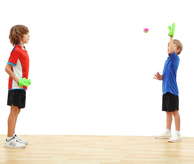 draussen Schläger Hand Werfen Und Fangen Ball Spiel Sport Pädagogisches Spielzeug Für Familie eltern-Art-Interaktive Sauger Klebrige Handschuh