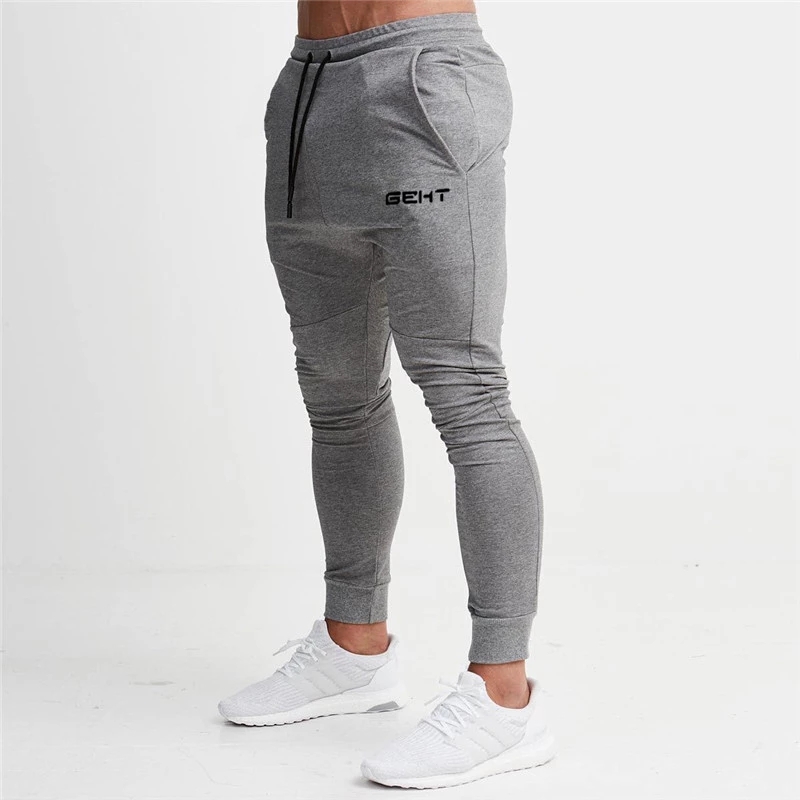 Geht Casual Skinny Broek Heren Joggers Joggingbroek Fitness Workout Track Broek Herfst Mannelijke Mode Broek