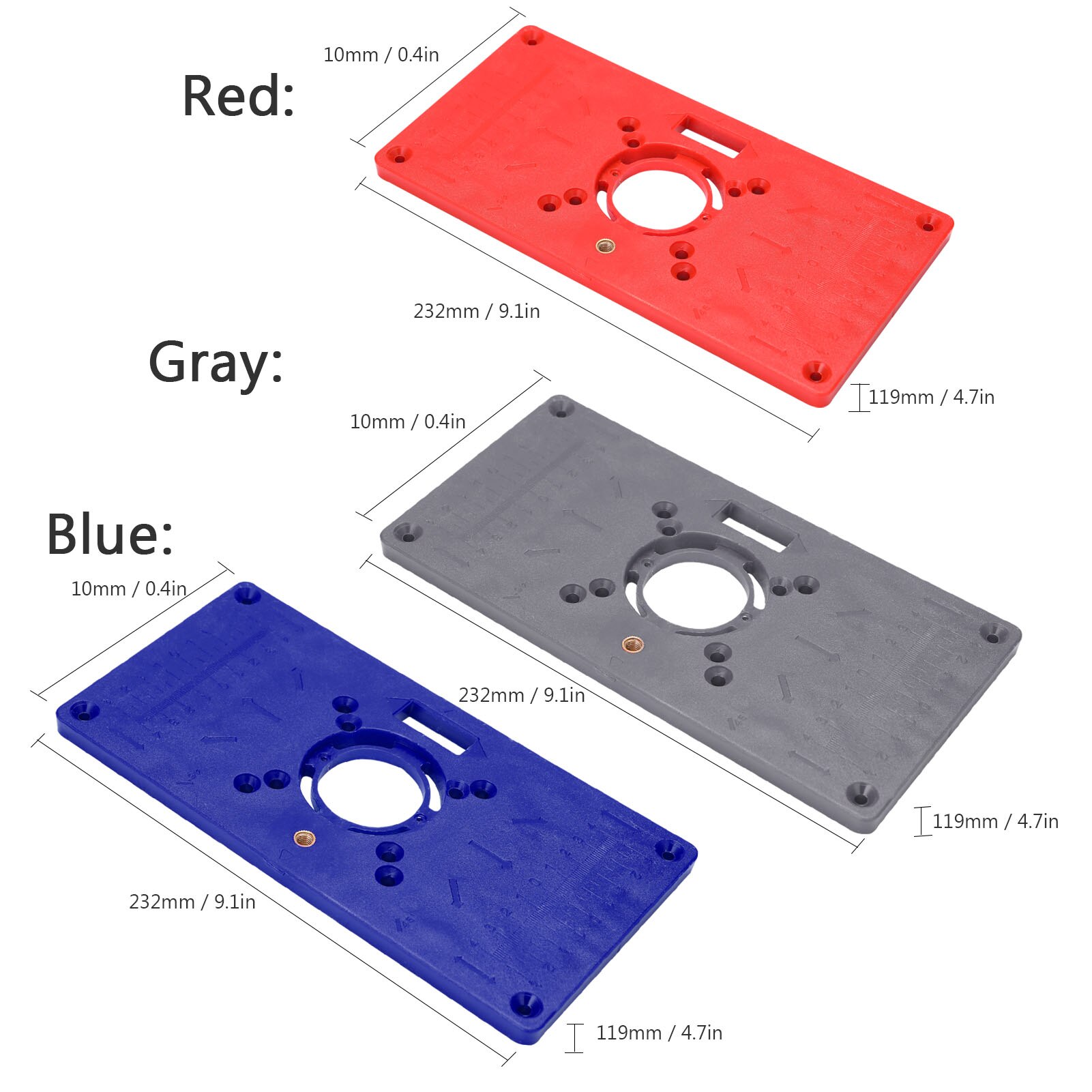 Routerouter Table Plate Trimming Machine Engraving Router Board Engraving Flip Board Router Table Insert Board workbench