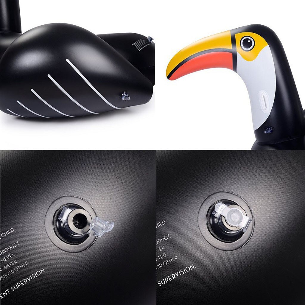 Summer swimming pool floating Giant Inflatable Toucan Pool Swimming Pool Party Raft Decorations Toys 7.15