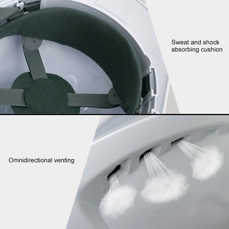 thumbnail image 2 of Pyramex Safety Fiberglass Industrial Hard Hat Cascos Construccion Casco Seguridad Sombrero Black 2 of 4