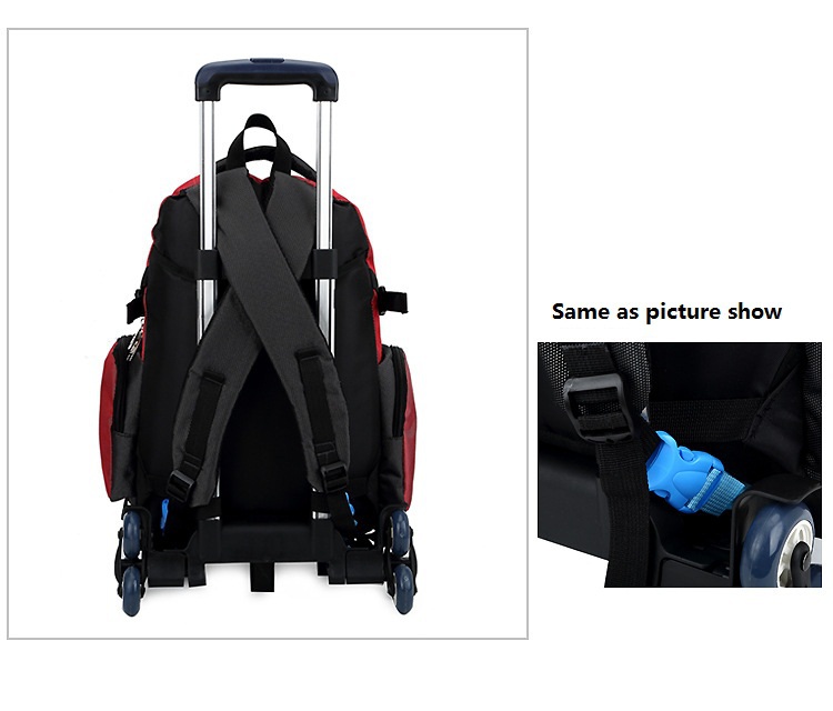 3- rädriger, faltbarer rollwagen mit zugstange, Ideal für schultaschen, leicht zu transportieren (auch treppensteigen möglich).