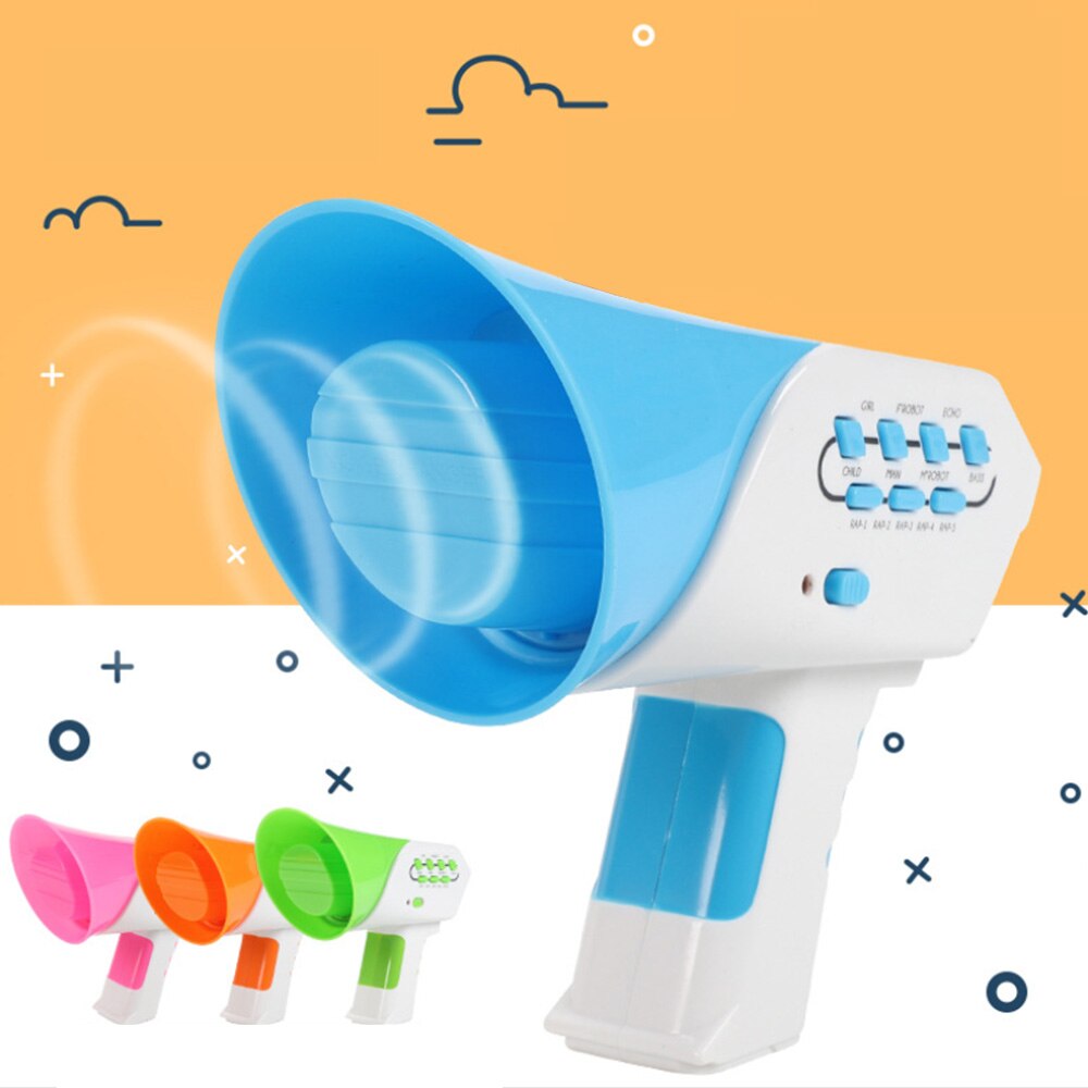 Funny Mini Horn Girls Boys Voice Change 5 Music Voice Changer Robot Education Toys Gadget Multicolor Optional Happy