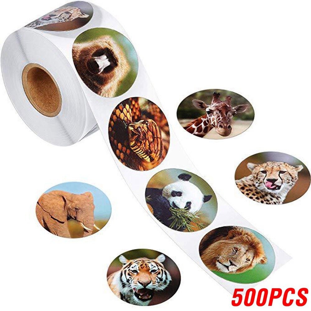 100-500pcs/roll Lovely Cat Stickers For School Reward Stickers Classroom Decoration Encouragement Sticker For Student Teacher: QY592-500pcs