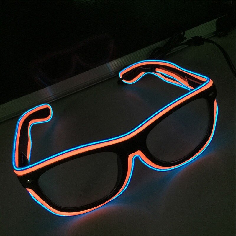 9 kolorów boże narodzenie świecące okulary lampa zabawkowa świetlny Boże Narodzenie impreza migająca zabawka: LP