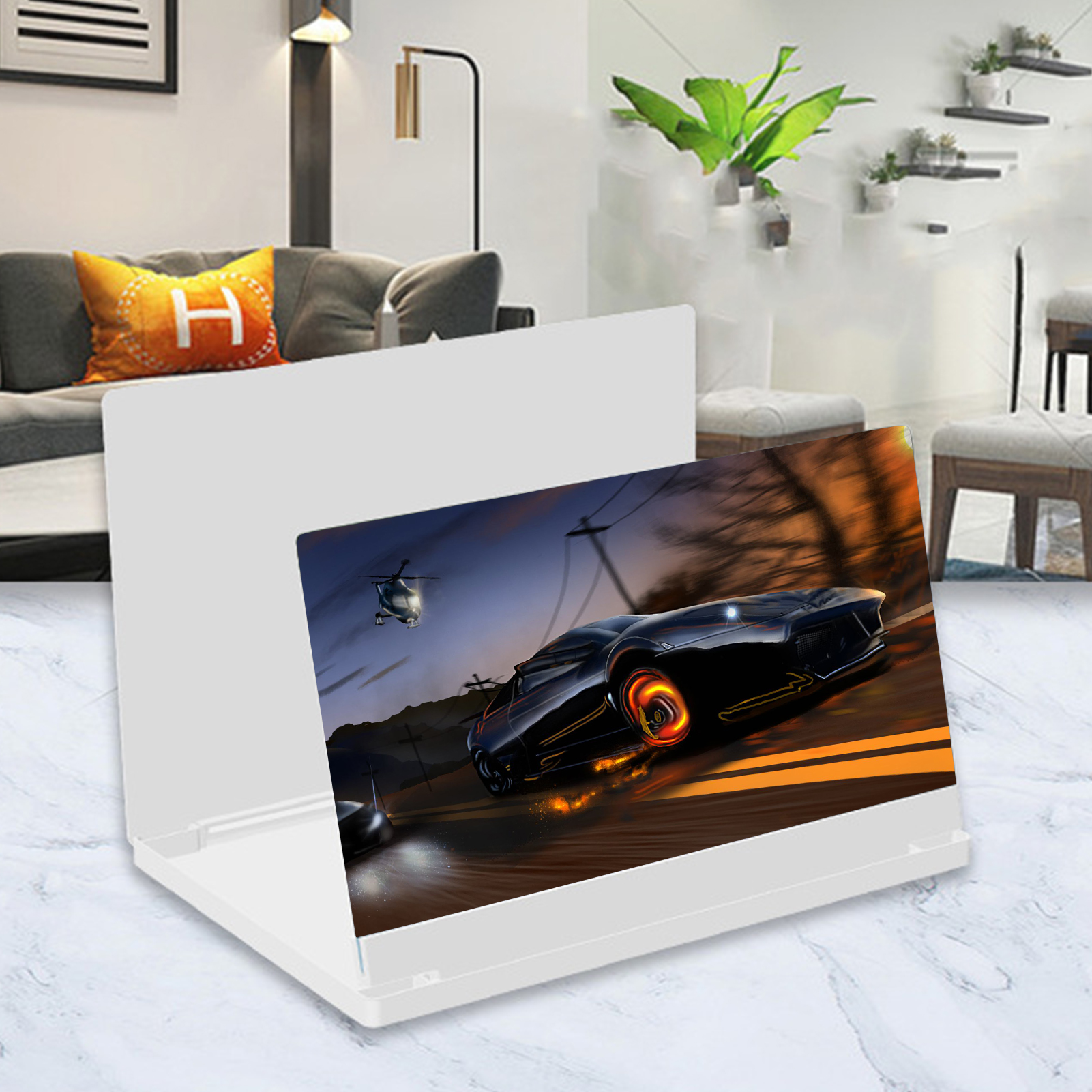 12 Inch Gsm-scherm Vergrootglas Hd Video Versterker Beugel Movie Game Vergrootglas Folding Telefoon Desk Stand Houder