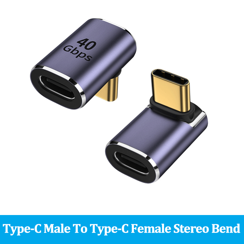 Adapter USB C 100W maszyna do cięcia metalu z USB 4.0 typu C Adapter OTG 40 gb/s szybki Transfer danych Tablet USB-C Adapter do ładowania laptopa MacBook: orange