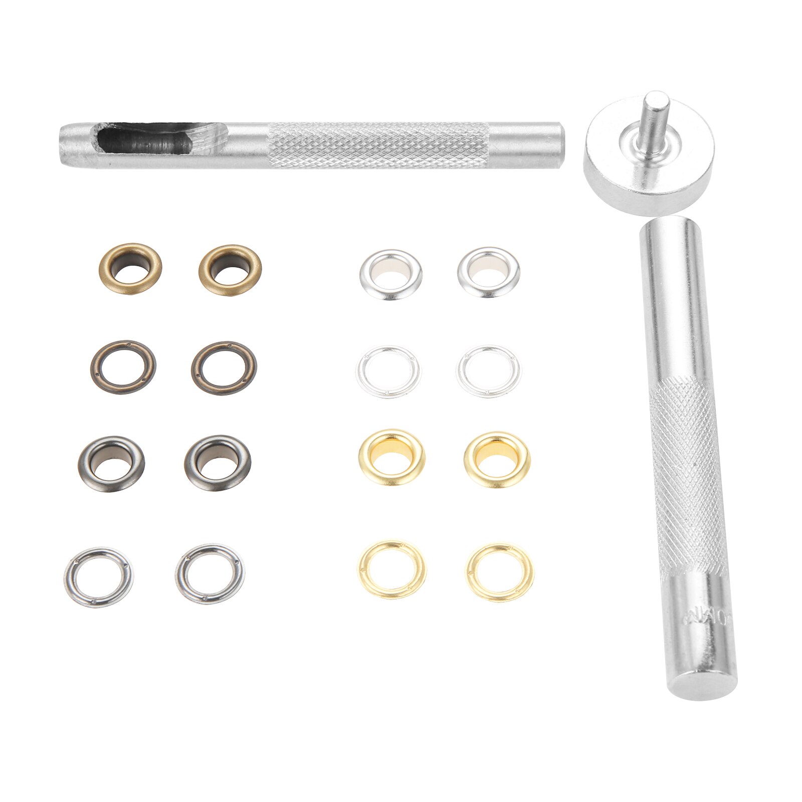 200Sets Copper Grommets Eyelets 4 Color Strong And Solid Grommet kit For Leather Tents Awnings With Setting Tool And Storage Box