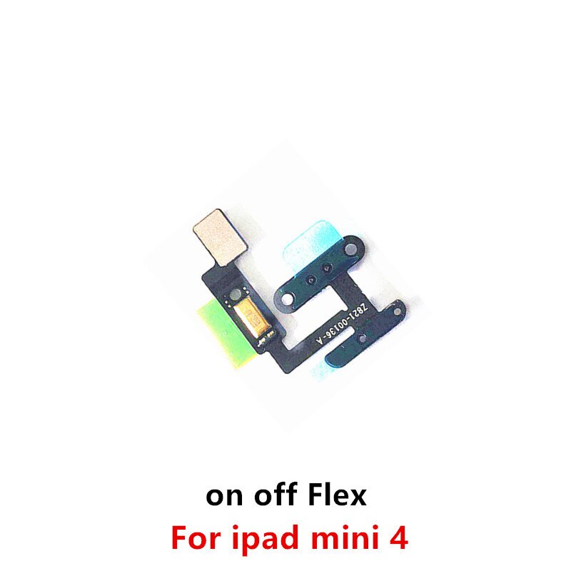 Stumm Schalter Volumen Power-Taste AUF OFF Band Schlüssel Flex Kabel Replacment Reparatur Teile für iPad Air mini 2 3 4 5: on of For ipad mini4