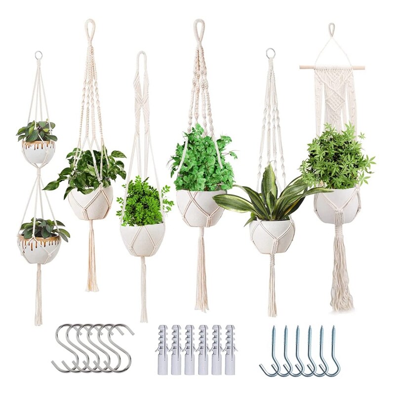 Plant Hangers Indoor Macrame Hanging Planters For ... – Grandado