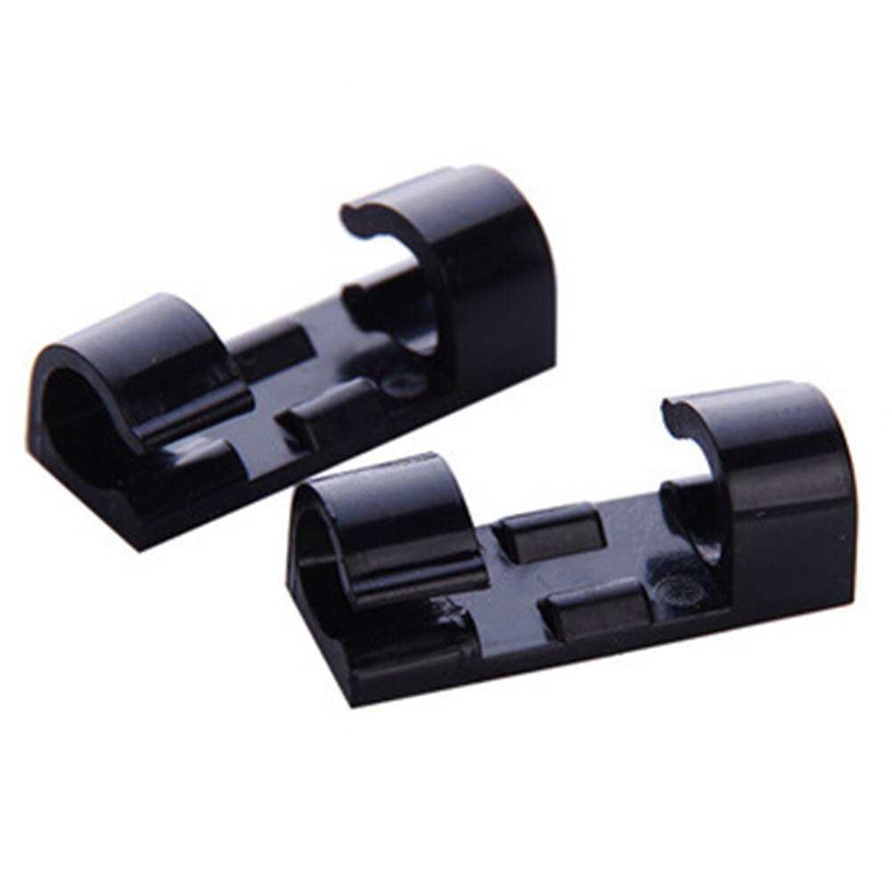 40pcs Management Set Self-adhesive Wire Holder Plastic Cable Clip Home Space Saving Organiser Multi-Purpose Round Clamp