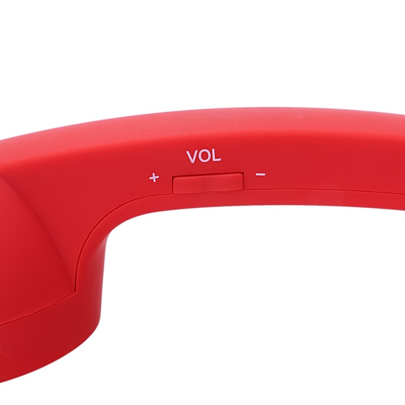 Bluetooth-mikrofon-kopfhörer rot retro-telefonhörer mikrofon lautsprecher telefonanrufempfänger-rot