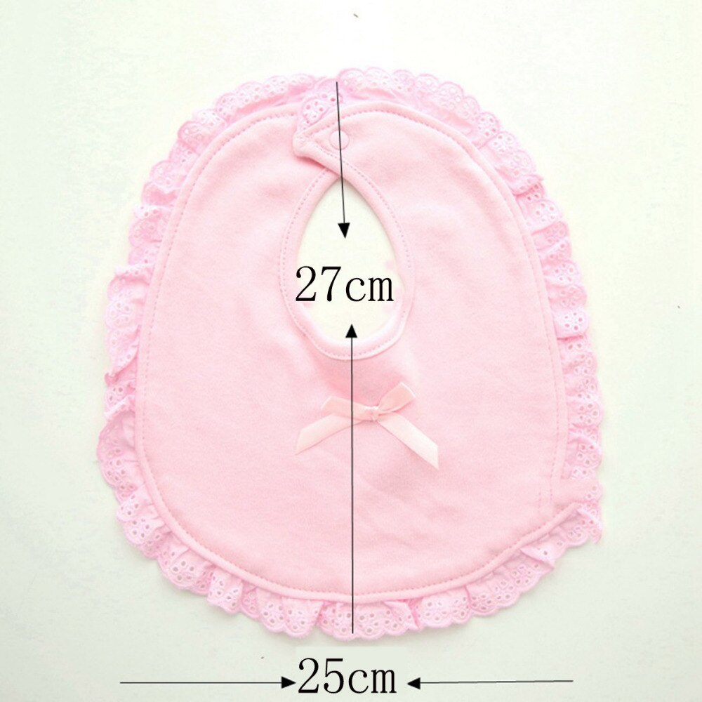 Bibs &amp; Burp Cloths Baby Girls Lovely Cute Infant Saliva Burp Towels Kids Feeding Saliva Towel Babetes Cotton Lace Bow Baby Bibs