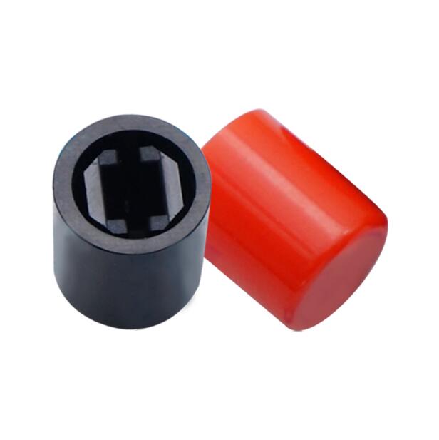 100PCS A03 Square Hole Rotary Power Button Power Switch Straight Key Switch Cap