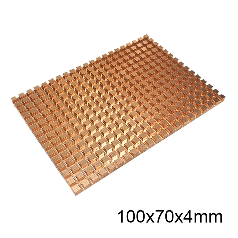 Ultra Thin Pure Copper Laptop Notebook Mechanical Hard Disk SATA3 HDD SSD Cooler Heat Sink Cooling 2.5 Inch 100x70x2/3/4mm: 100x70x4mm