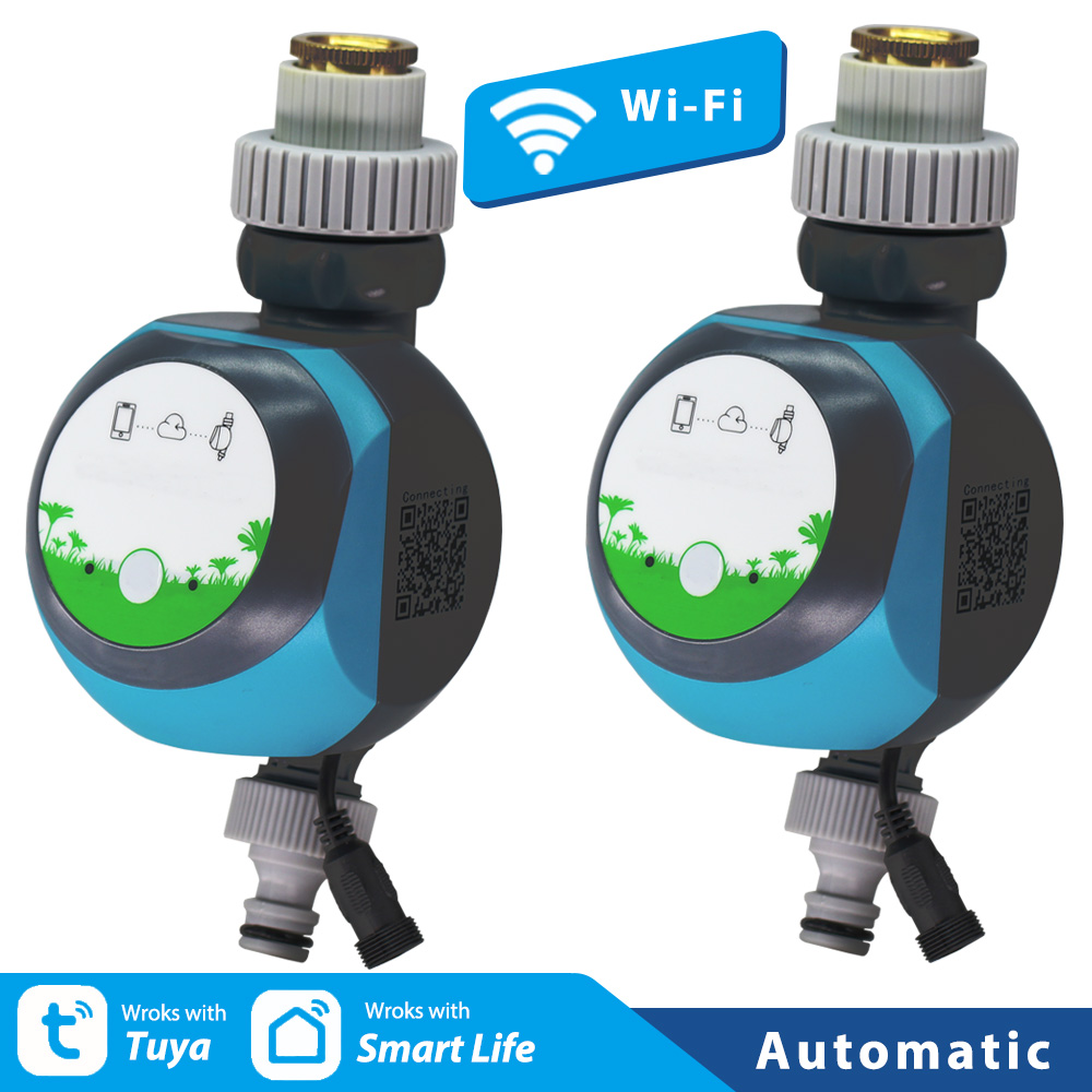 Temporizador de riego WIFI para jardín, sistema de riego automático, aspersor de plantas para césped, soporte para teléfono inteligente, Control remoto Tuya Smartlife