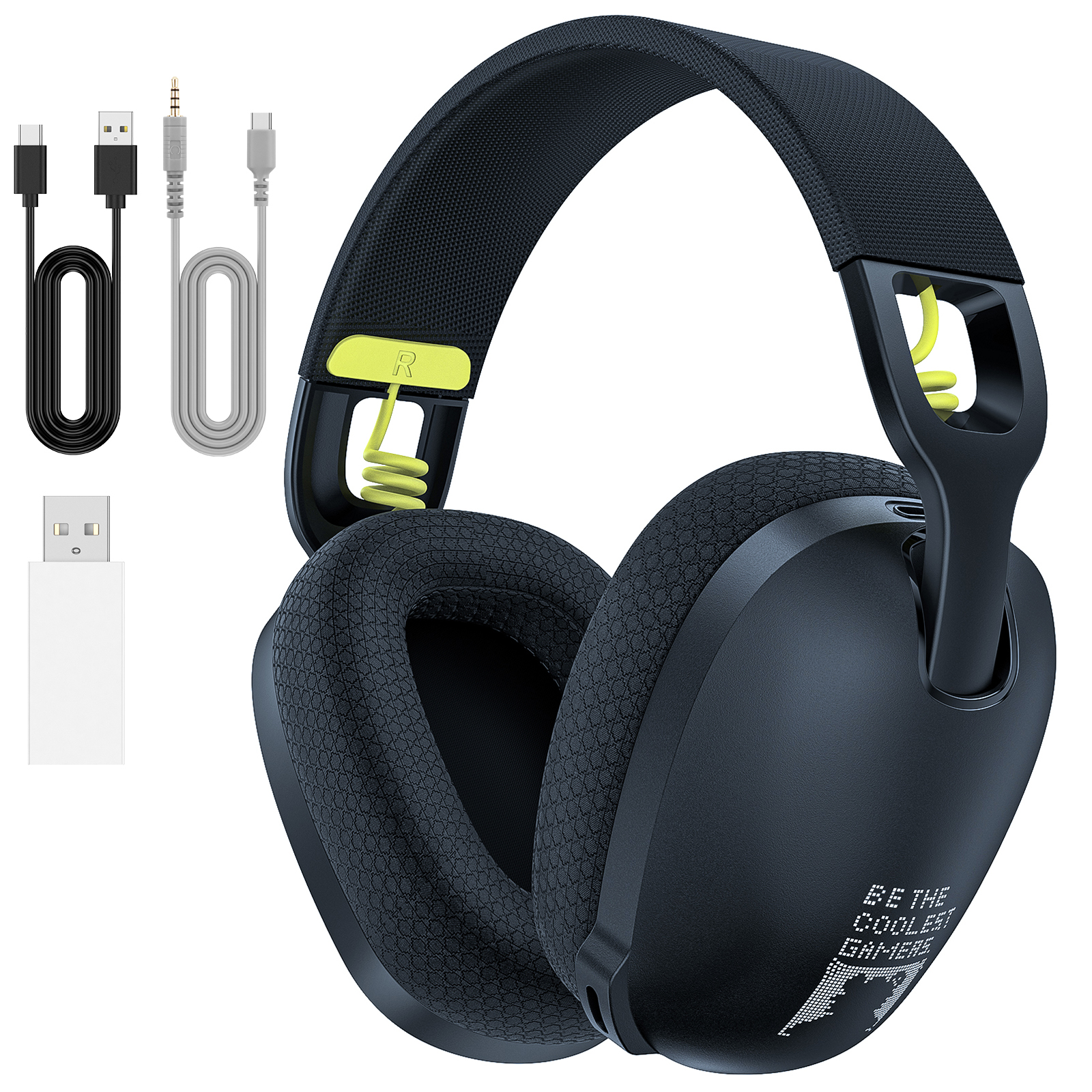 ONIKUMA GT806 Bezprzewodowy zestaw słuchawkowy do gier 2,4 GHz Jakość dźwięku HiFi PcLaptop z mikrofonem Słuchawki do gier z redukcją szumów na PC