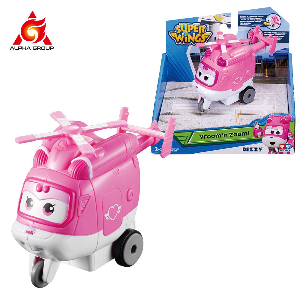 Super Wings Vroom n' Zoom - Series Pull Back Car Kids Clockwork Toy For Children's Birthday Surprise: Dizzy