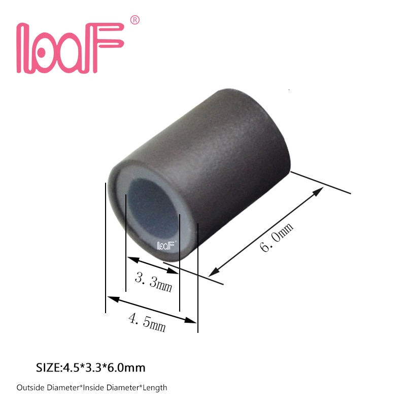 Loof 500 stk 4.5*3.3*6.0 silikone foret kobberrør mikrolinks loop ringe hårperler til menneskehår extensions værktøjer