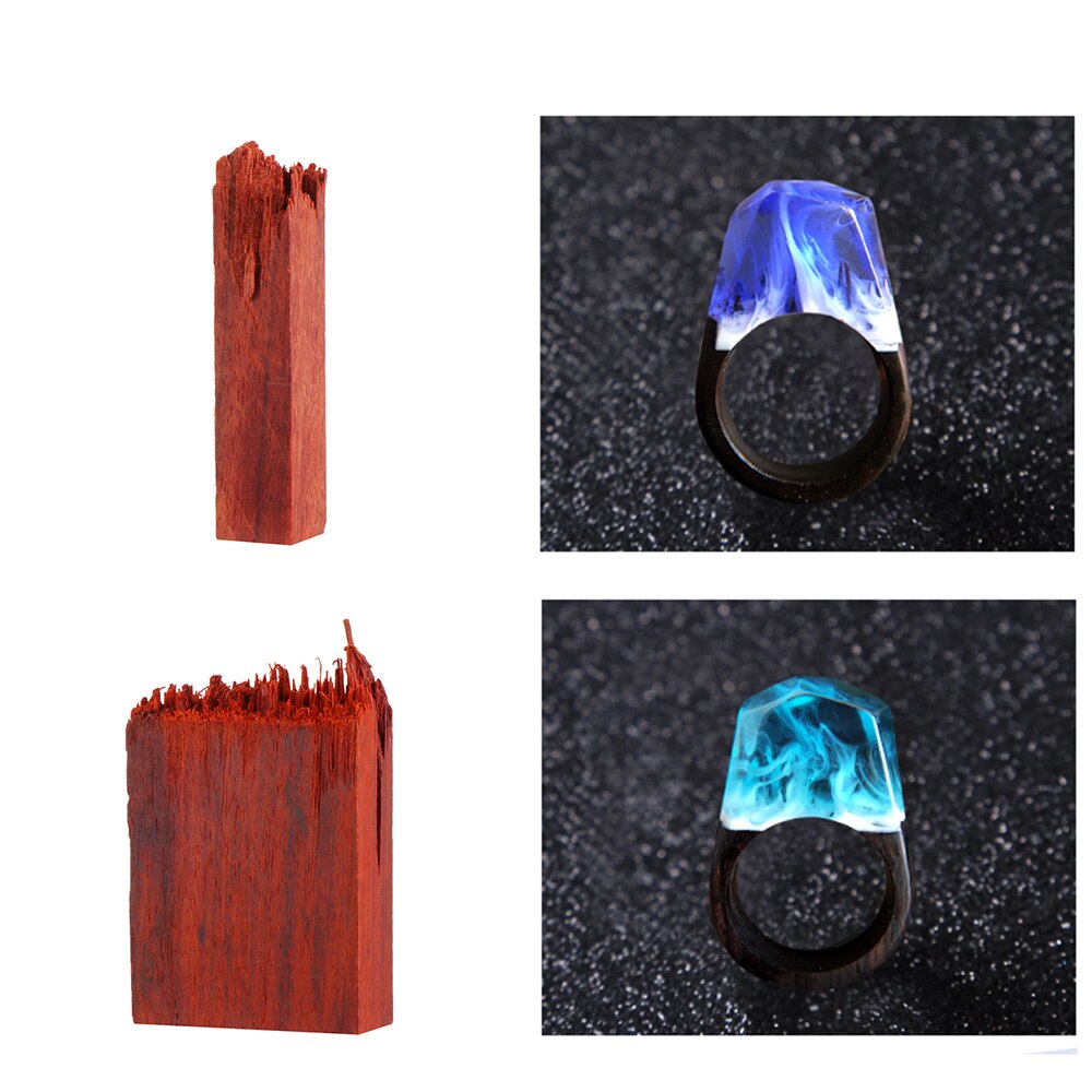 Epoxyhars Craft Materiaal Bloed Sandelhout Art Maken DIY Stempel Sieraden Maken Ketting Hanger Landschap Decor Natuurlijke Houten