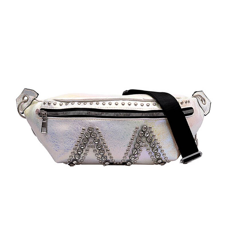 Mulheres à prova d' água Saco Da Cintura Fanny Pacote Moda Pacote Peito Ao Ar Livre Saco Crossbody Sacos de Grande Capacidade Cinto Feminino Hip Cintura Packs: White Waist pack