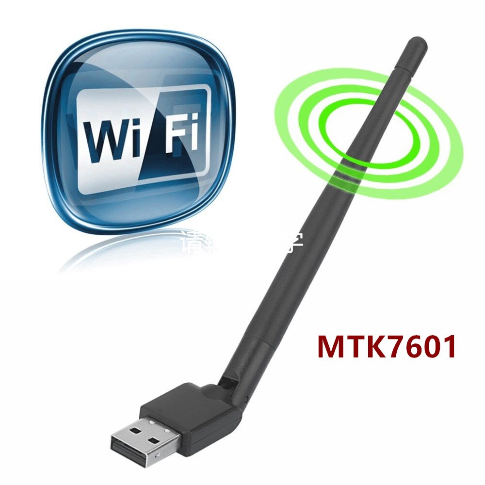 Antena de WiFi USB Rt5370 MTK7601, tarjeta de red inalámbrica USB 2,0 150Mbps, adaptador LAN 802.11b/n con antena giratoria