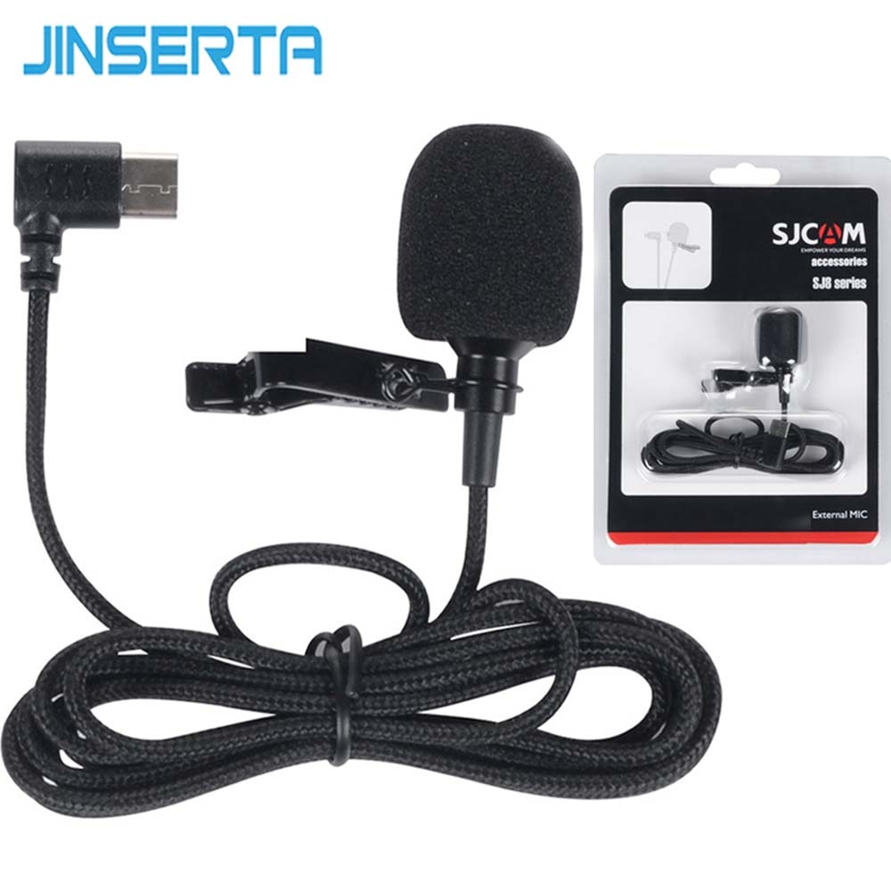 JINSERTA External Microphone MIC for SJCAM SJ8 Air PLUS PRO SJ7 STAR/SJ360/SJ6 Legend Camera SJCAM Camera Accessories